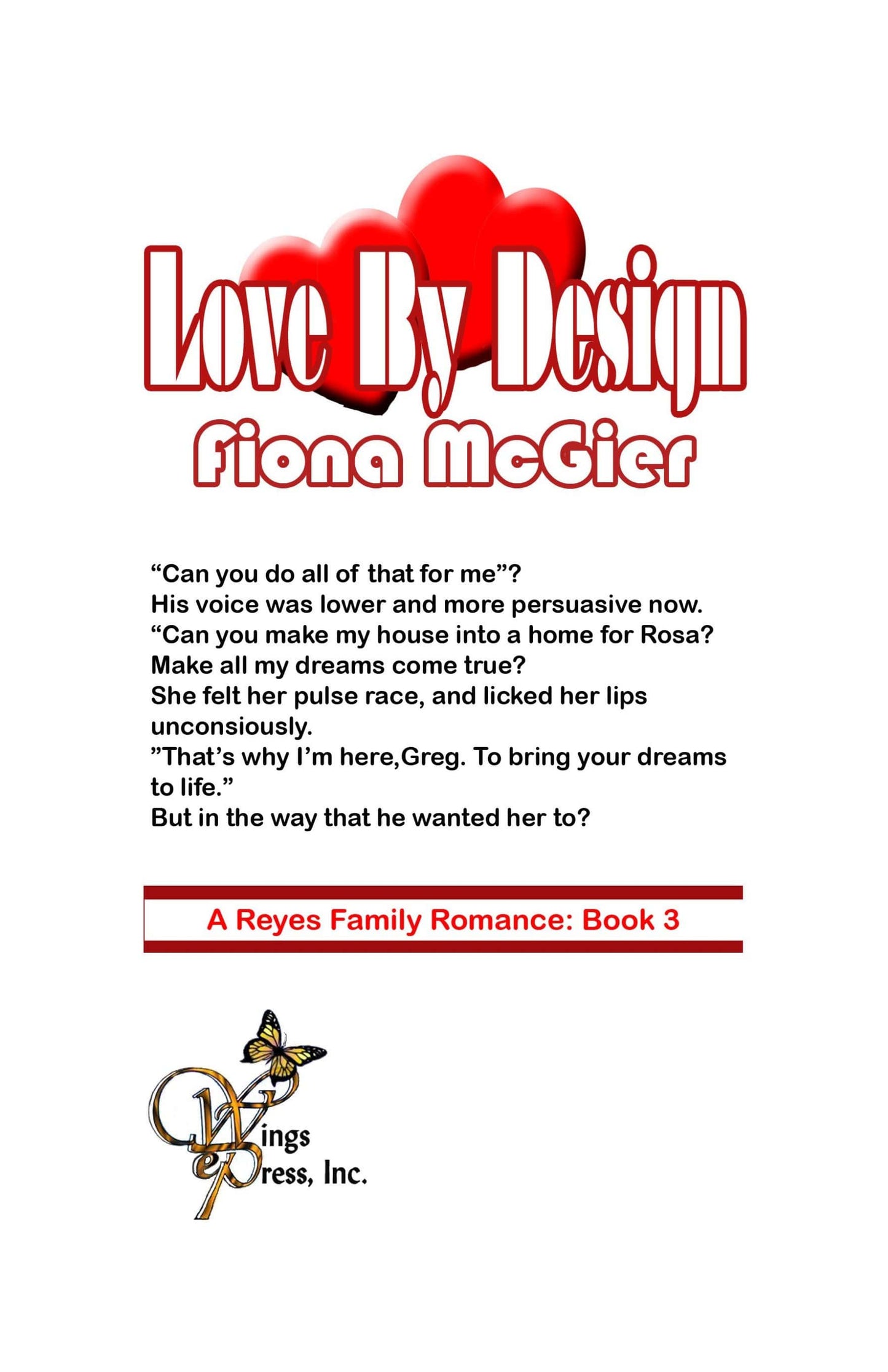 Love By Design (The Reyes Family Romances Book 3)